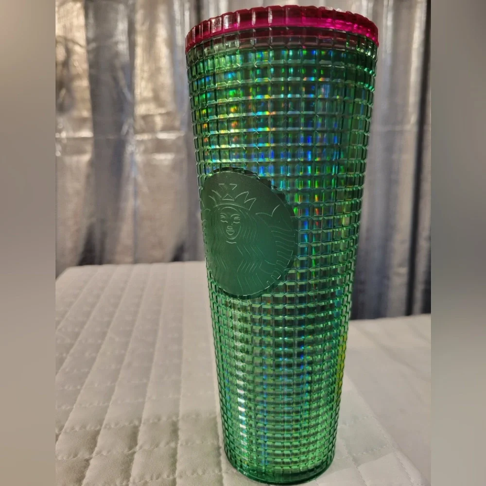 Starbucks 2023 Spring Watermelon Green Pink Venti Cold Cup Tumbler Collectible
